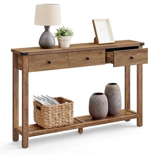 VASAGLE 47.2-Inch Console Table (Honey Brown), an Amazon alternative