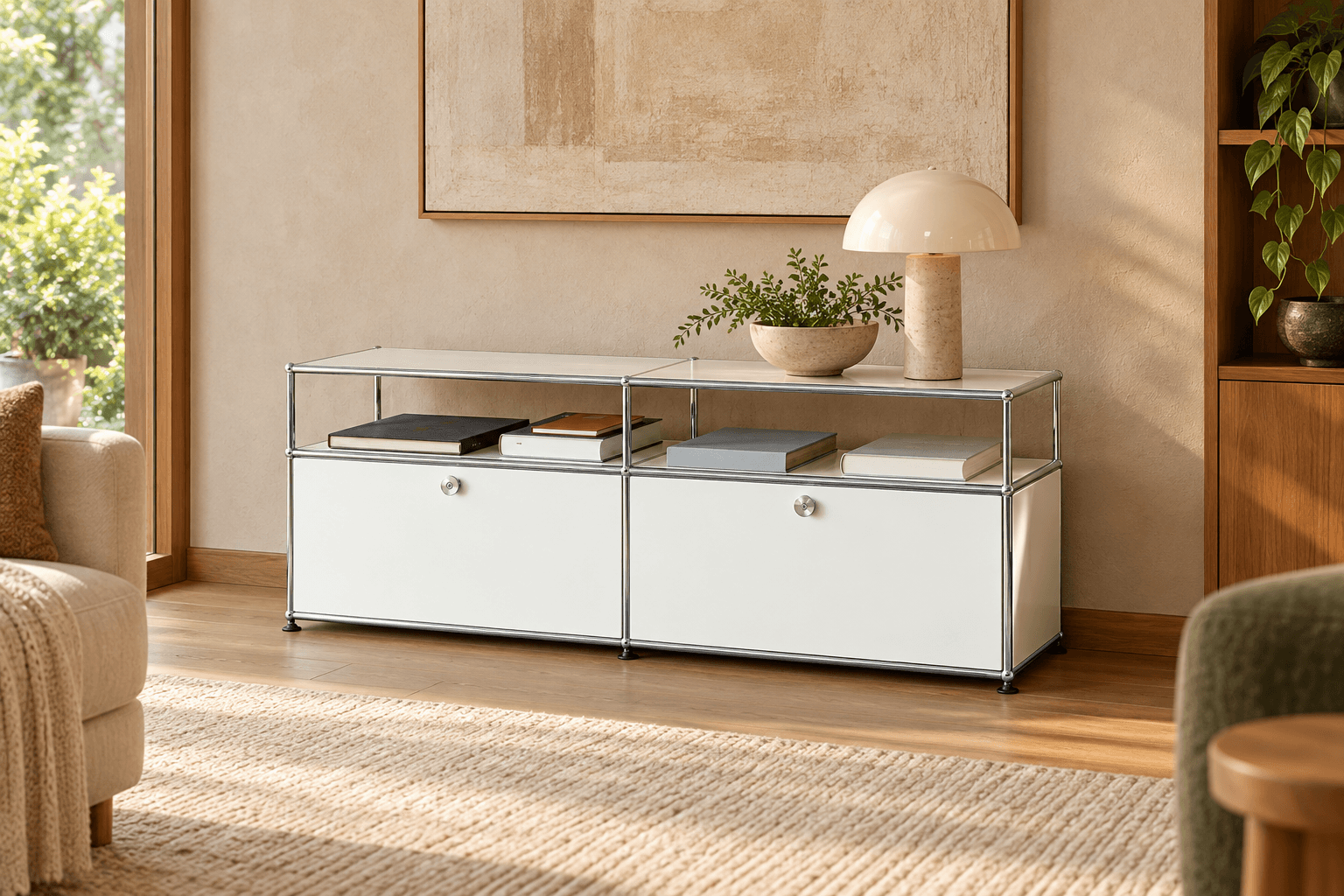 USM Haller Alternatives: 5 Chrome-and-White Storage Cabinets