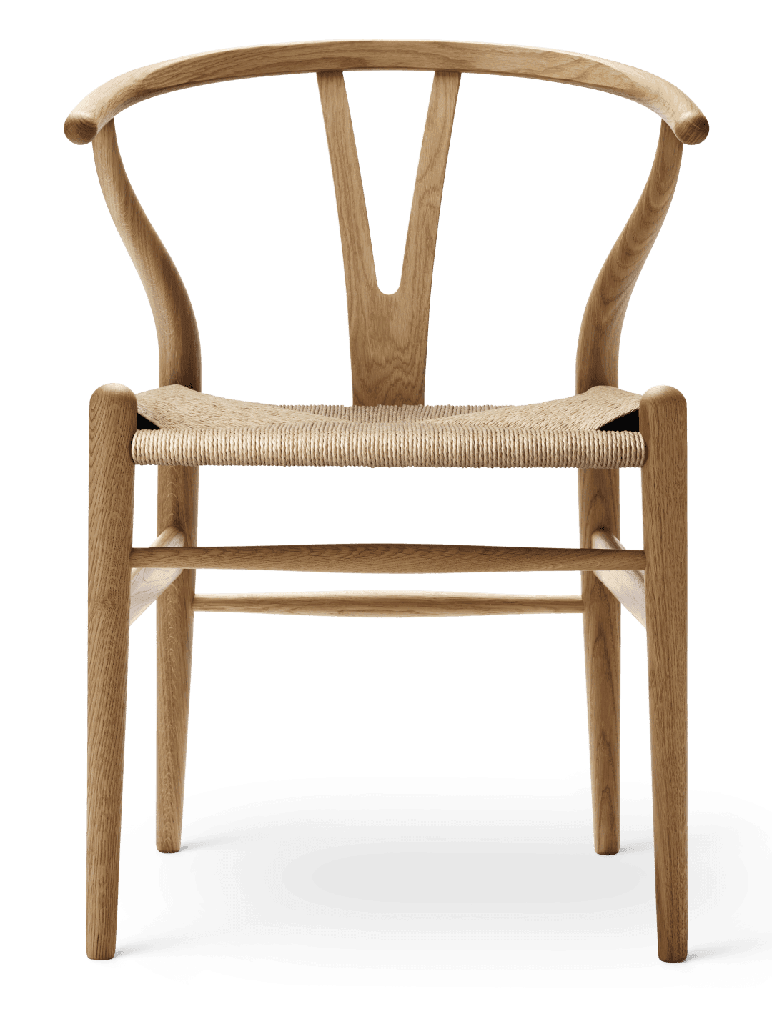 Carl Hansen and Son CH24 Wishbone Chair in oak with a handwoven paper cord seat