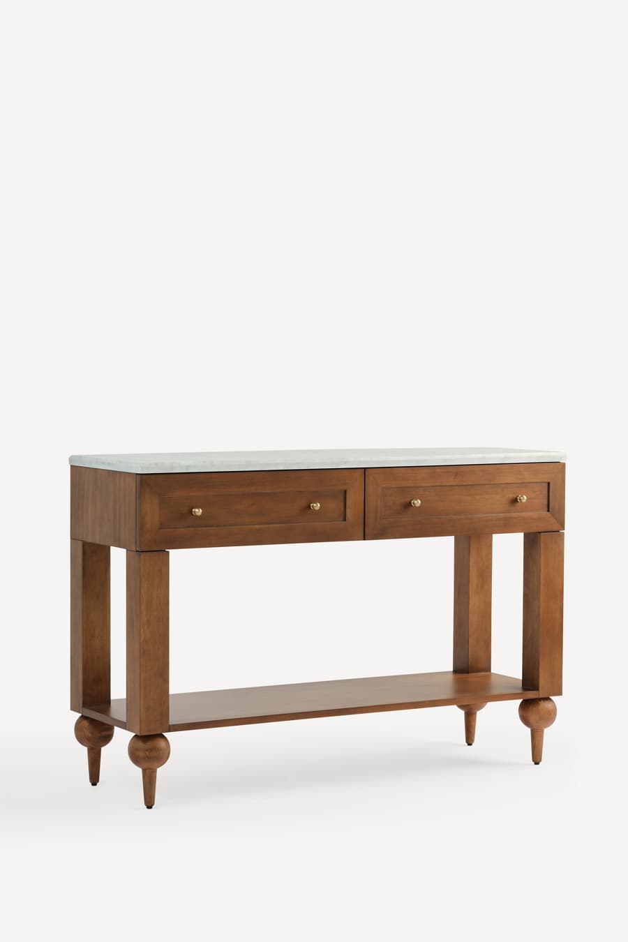 Fern Marble Top Console (Tobacco) by Anthropologie