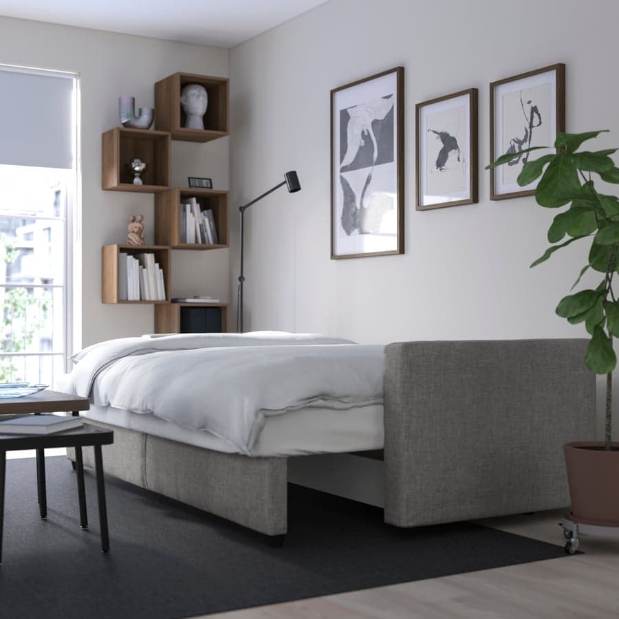 IKEA Friheten corner sofa-bed with chaise and storage in gray