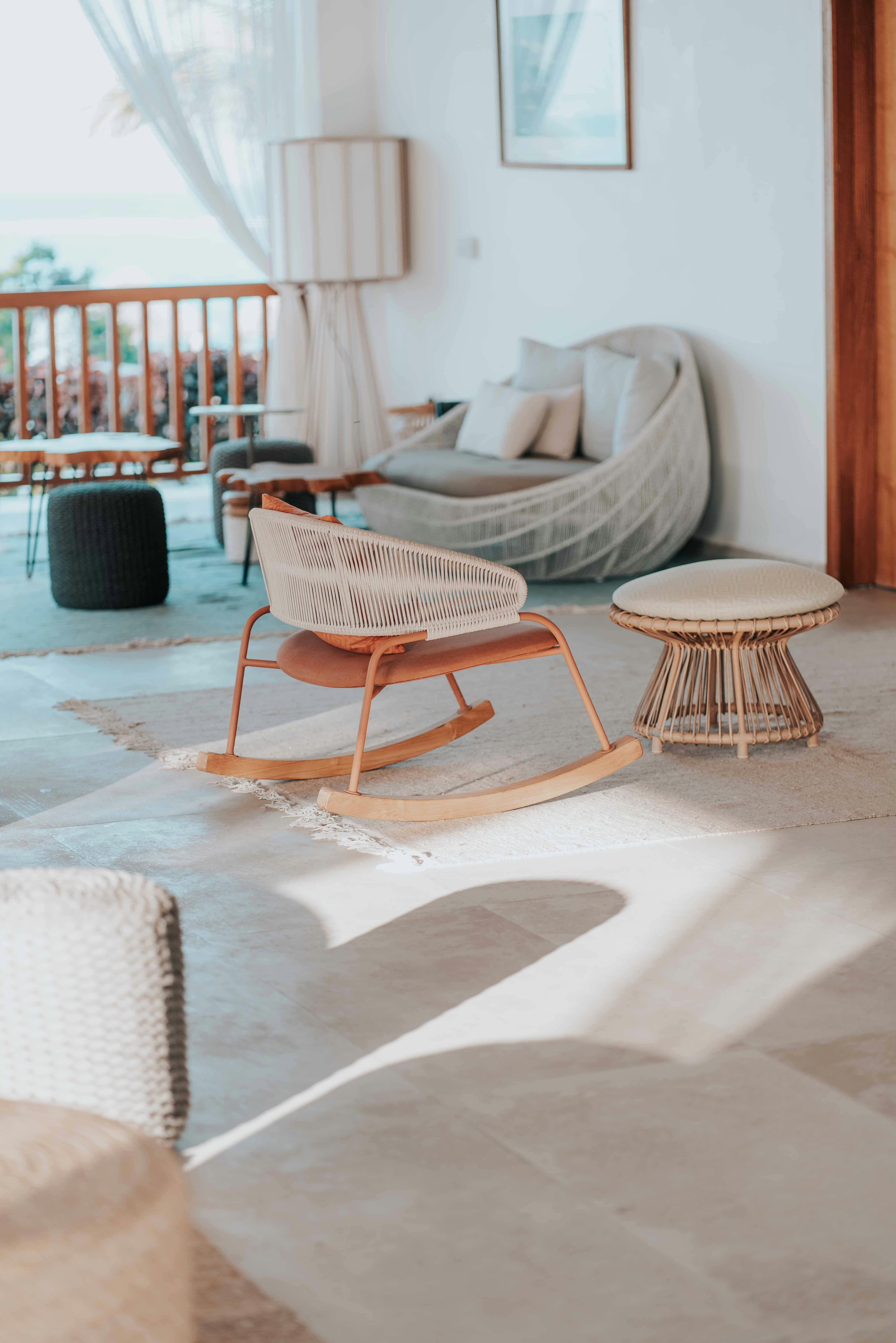 Breezy coastal living with rattan furniture