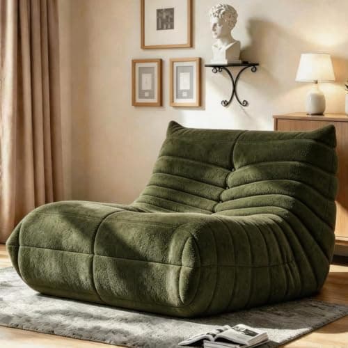 WHGBJA Fireside Floor Lounger, Green, an Amazon dupe