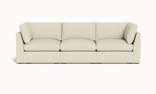 Cozey Ciello XL three-seat sofa, Sunset Beige, High Angled arms