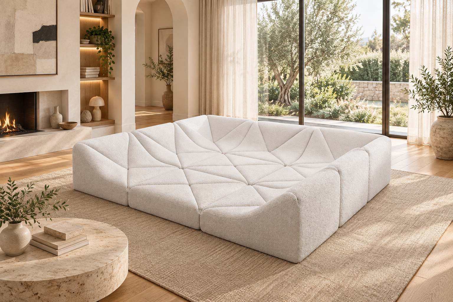 SAIKING Dune-style modular sofa in a styled room