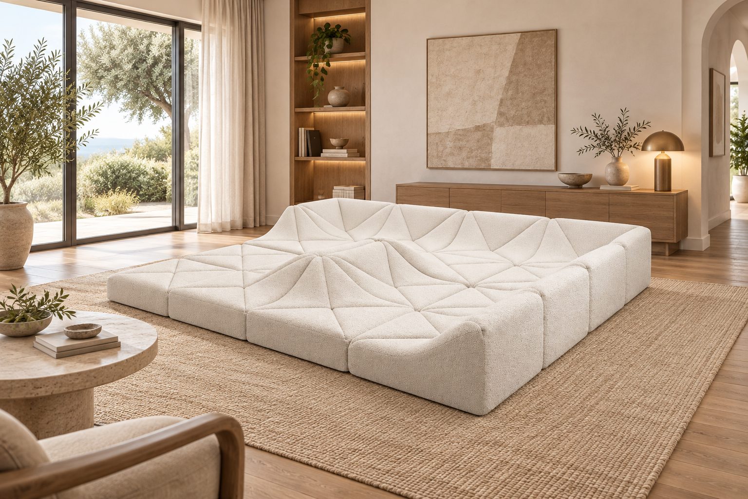 SAIKING Dune Really, Really Extra Large cream modular sofa