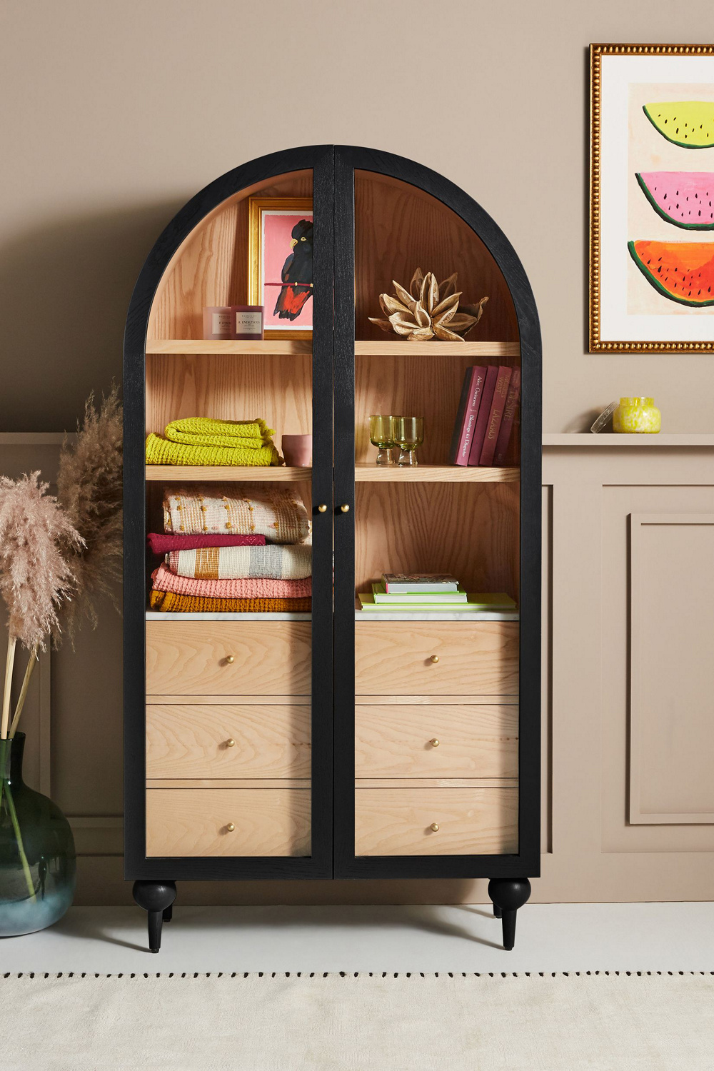Anthropologie Fern storage cabinet in Black
