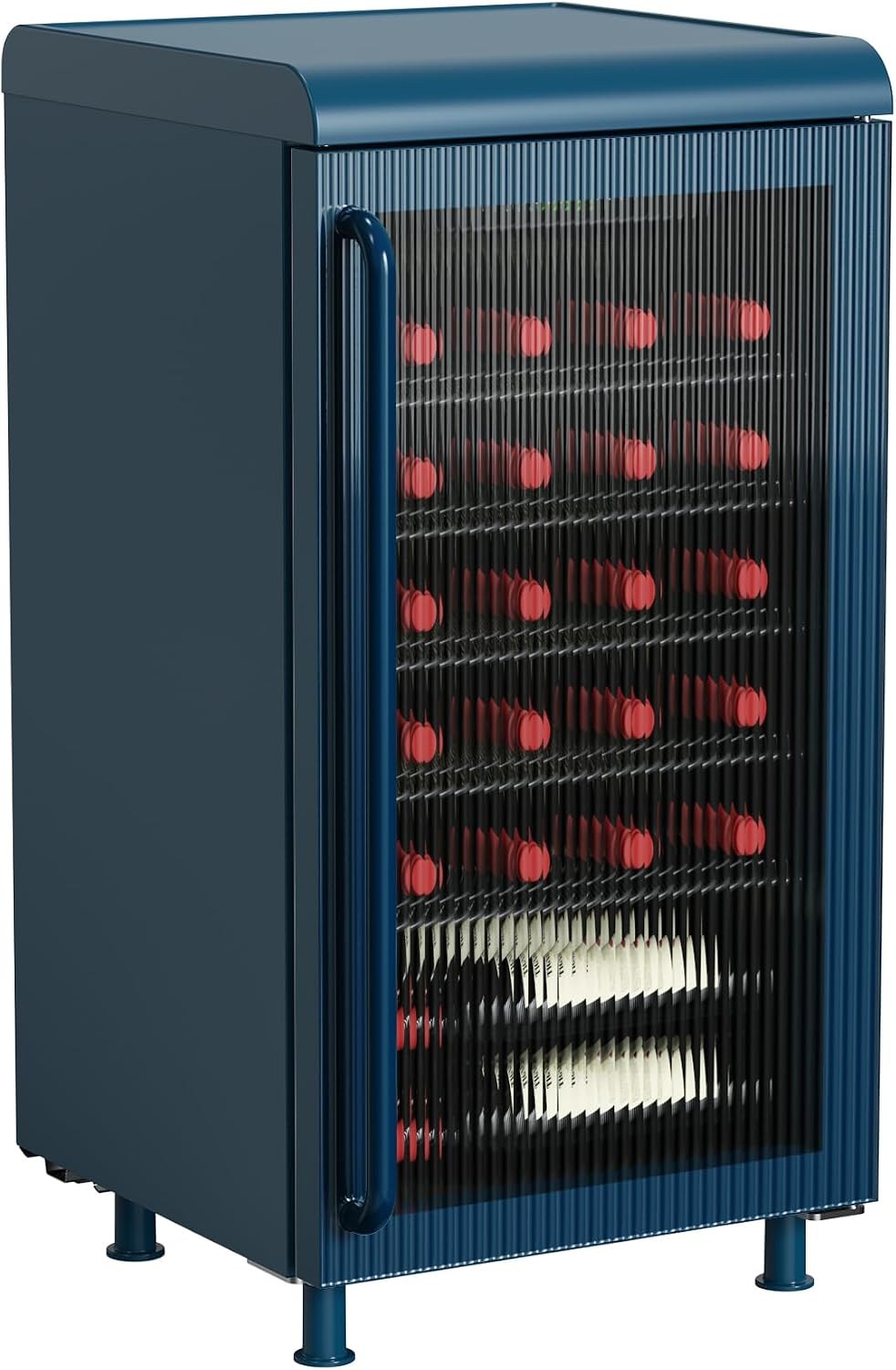 Frigidaire 3.0 Cu Ft Retro Beverage Cooler with Fluted Glass Door and Bar Top - Image 2